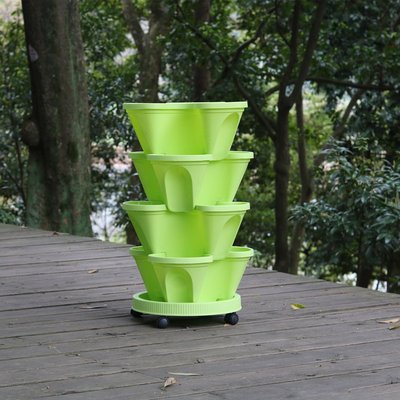 stackable flower pots